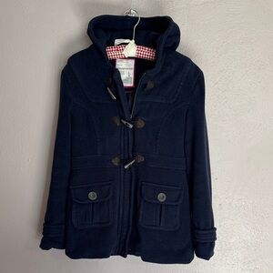 Aeropostale Navy Wool Blend Coat